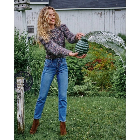 Veronica Beard Ryleigh Slim Straight Jeans Front Yoke Size 26 NWOT - Picture 4 of 13